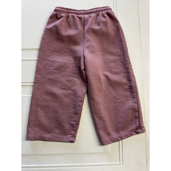 Zara Girls Wide Leg Sweatpants Pink Size 4-5 Years - Picture 5 of 5